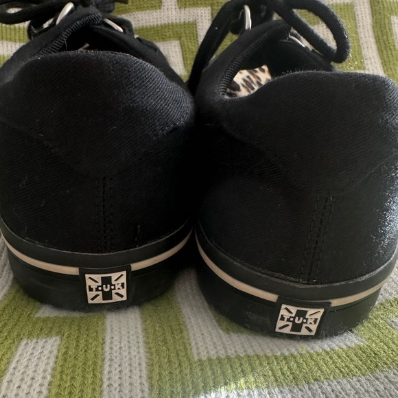 T.U.K Black/Leopard Creeper Sneakers UK size 36 (US women’s size 4) - Picture 3 of 5